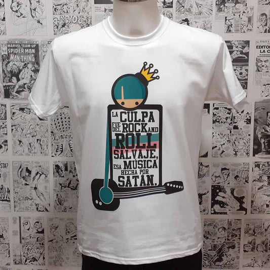 Camiseta Grupo Música | Los Planetas | Tema El Rey de España | Hombre - Vista Frontal
