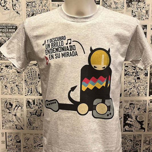 Camiseta de Los Planetas y su tema "La caja del diablo" del LP "Súper 8" | Infantil - Vista Frontal