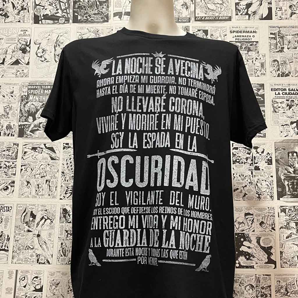 Camiseta Juramento Guardia de la Noche | Serie de Juego de Tronos | Infantil - Vista Frontal