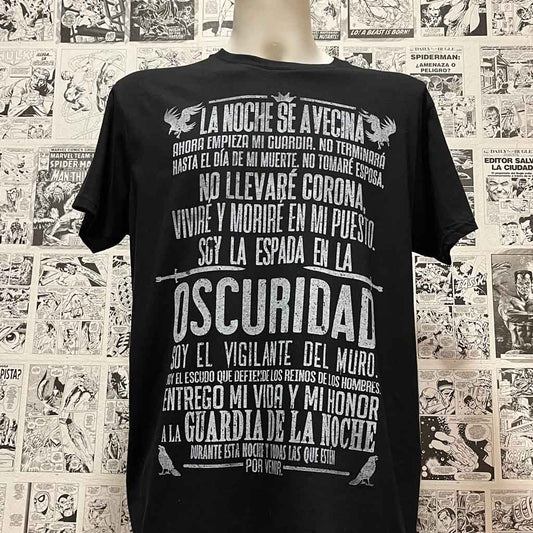 Camiseta Juramento Guardia de la Noche | Serie de Juego de Tronos | Mujer - Vista Frontal