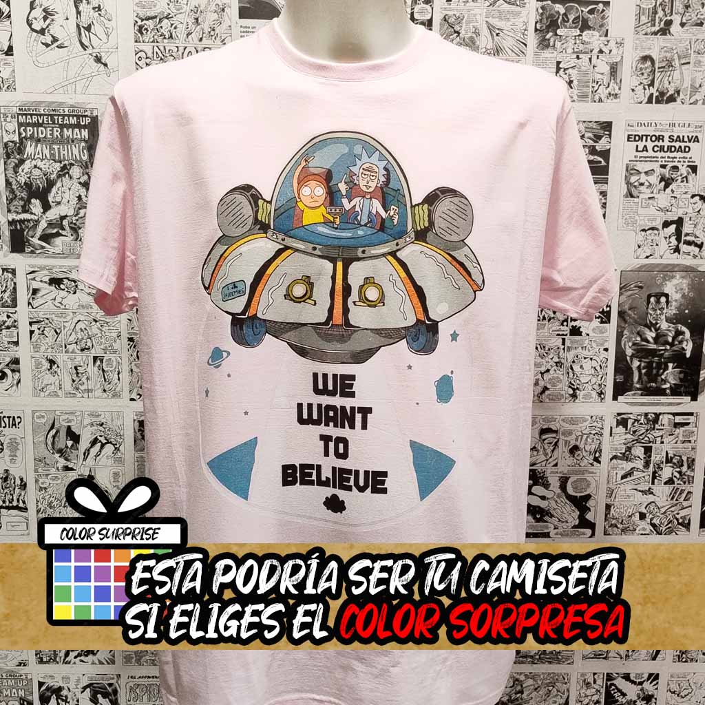 camiseta serie rick y morty