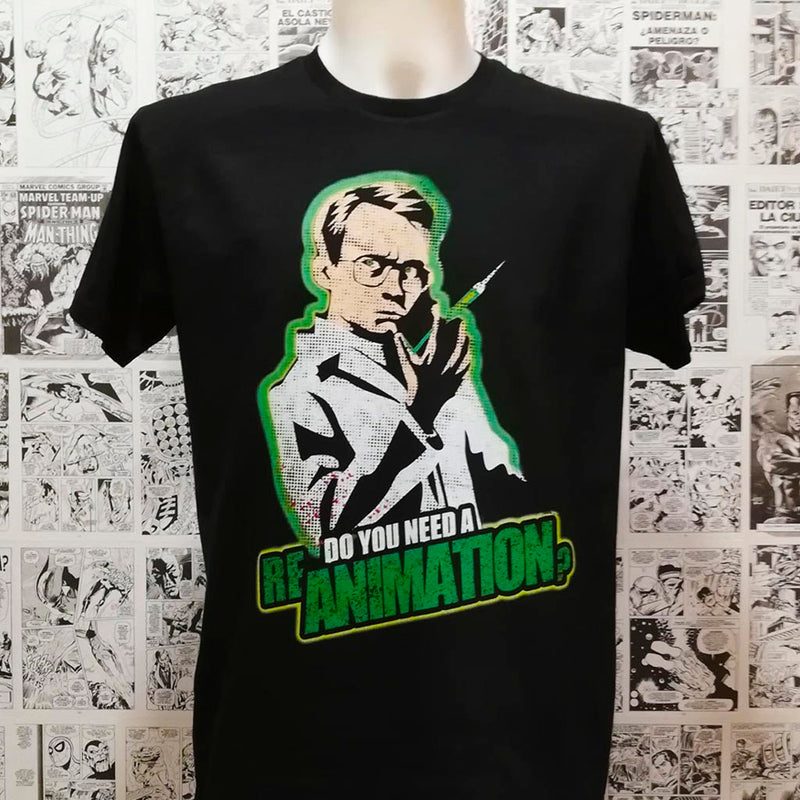 Camiseta Re-Animator | Película de Culto de Terror  | Hombre