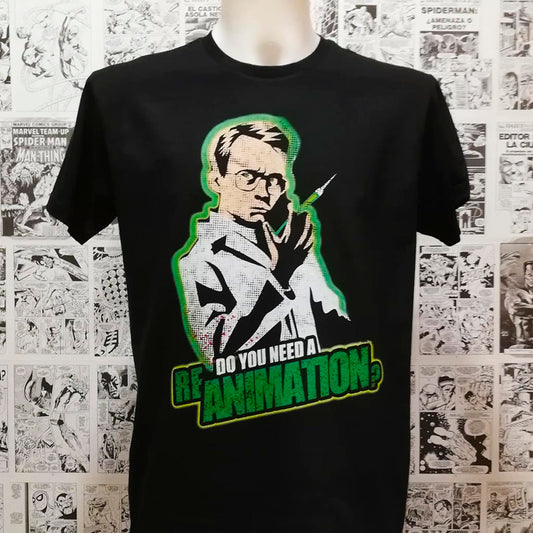 Camiseta Re-Animator | Película de Culto de Terror  | Mujer - Vista Frontal