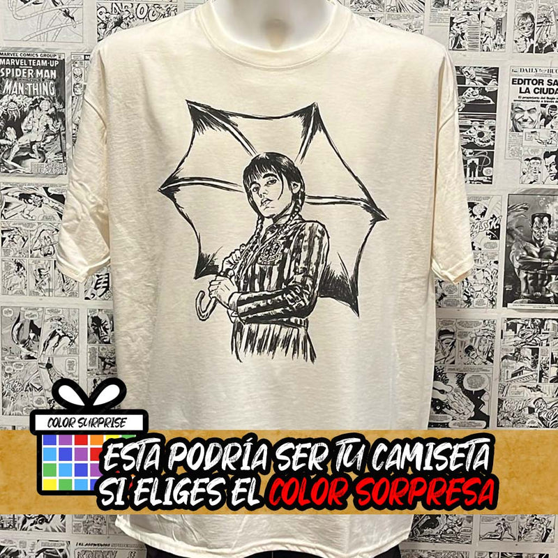 Camiseta Miércoles Addams | Serie Wednesday  | Infantil