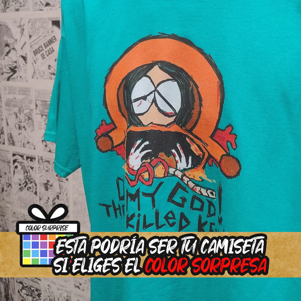 Camiseta Han Matado a Kenny | Serie South Park | Hombre | Kool Things -  Detalle