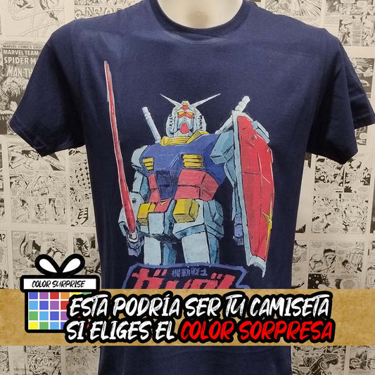 Camiseta Mobile Suit RX-78-2 | Anime Gundam | Hombre - Vista Frontal