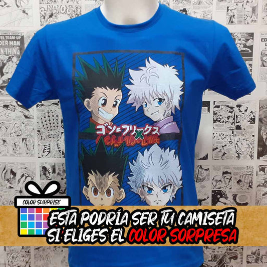Camiseta Gon y Killua | Anime Hunter x Hunter | Hombre - Vista Frontal