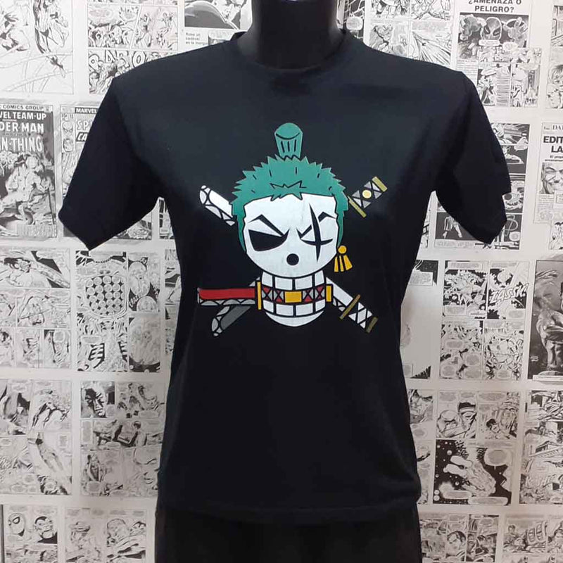 Camiseta Calavera de Zoro | Anime One Piece | Hombre