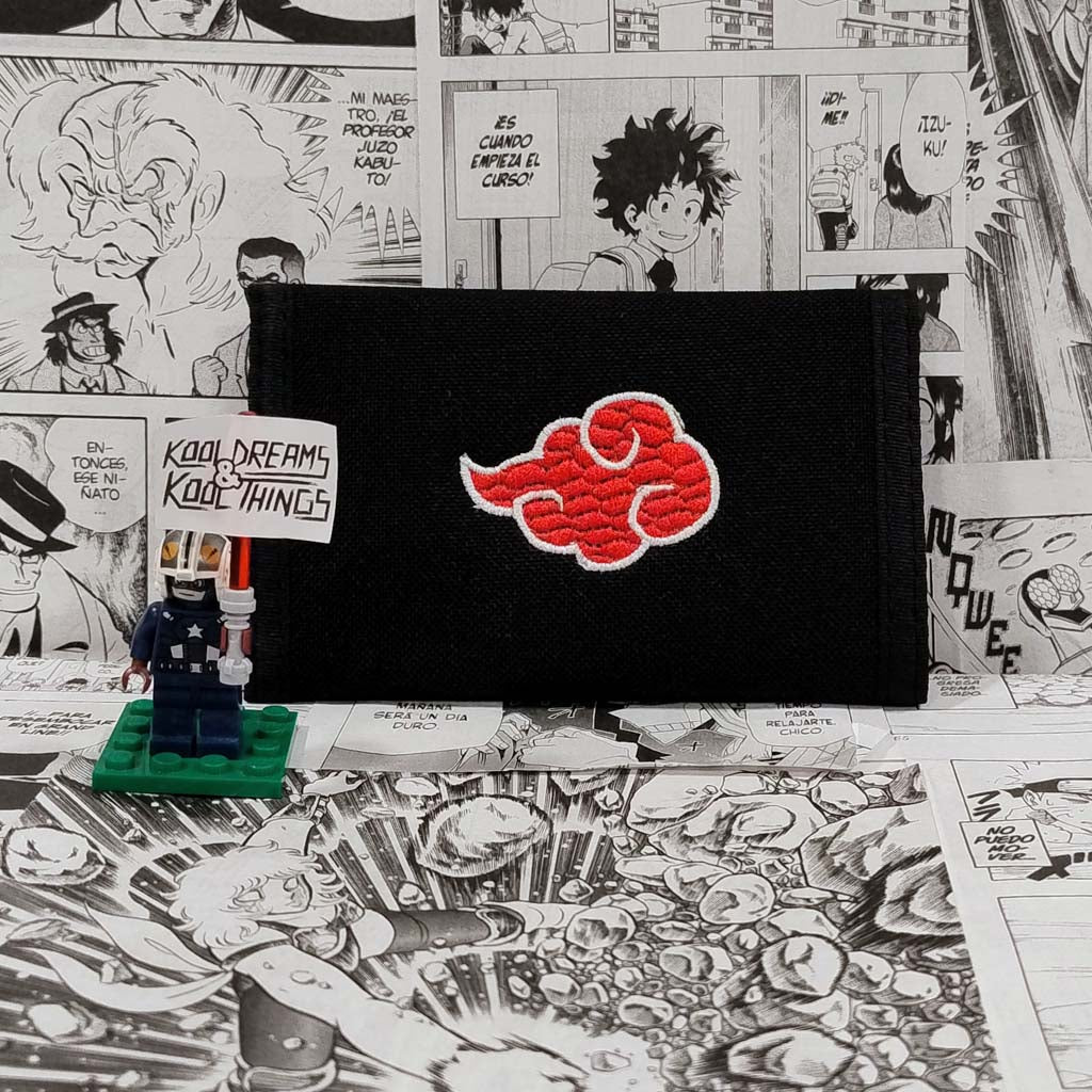 Cartera Nube Akatsuki | Anime Naruto - Vista frontal