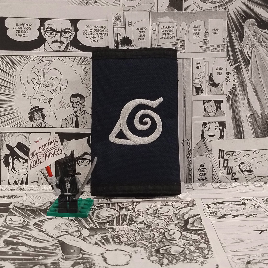 Cartera Símbolo de Konoha | Anime Naruto - Vista frontal