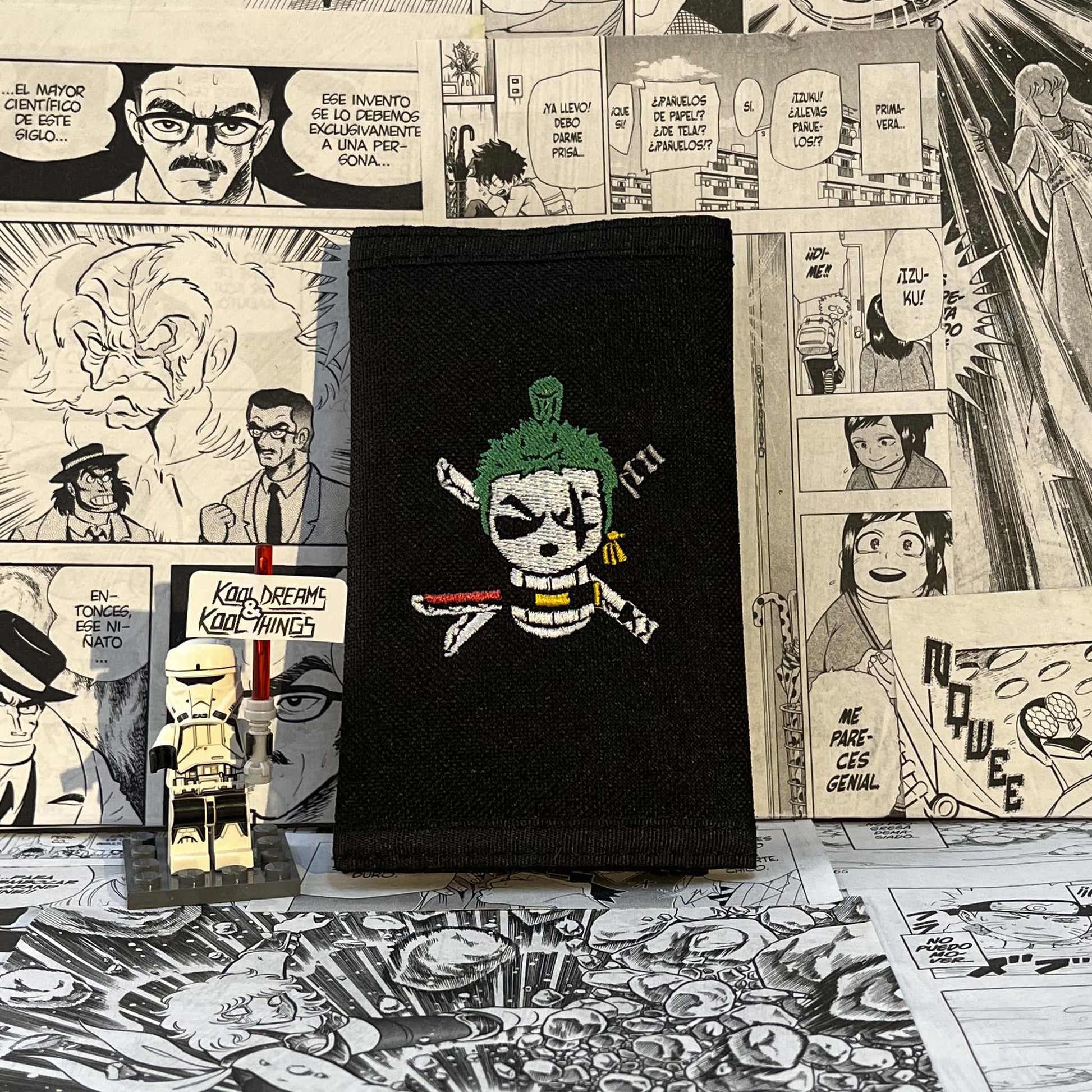 Cartera Calavera de Zoro | Anime One Piece - Vista frontal