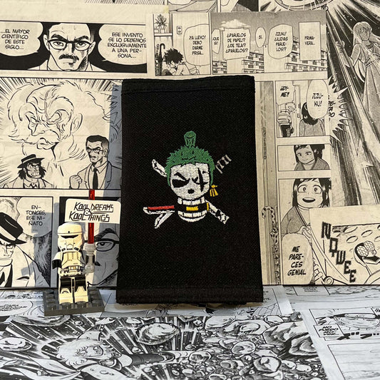 Cartera Calavera de Zoro | Anime One Piece - Vista frontal