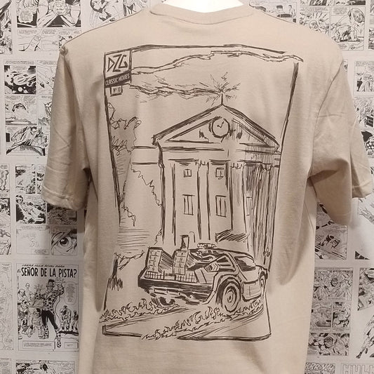 Camiseta Doc Película Regreso al Futuro | Infantil - Frontal Detrás