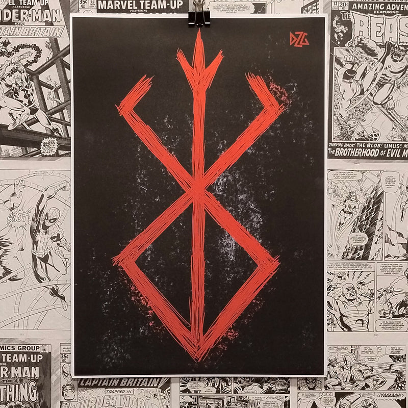 Marca del Anime Berserk | Póster Coleccionista | Kool Things - Póster Exclusivo Kool Things
