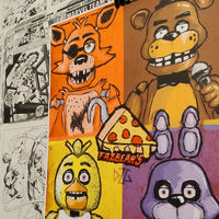 Protagonistas de Five Nights at Freddy's | Póster Coleccionista | Kool Things detalle 2