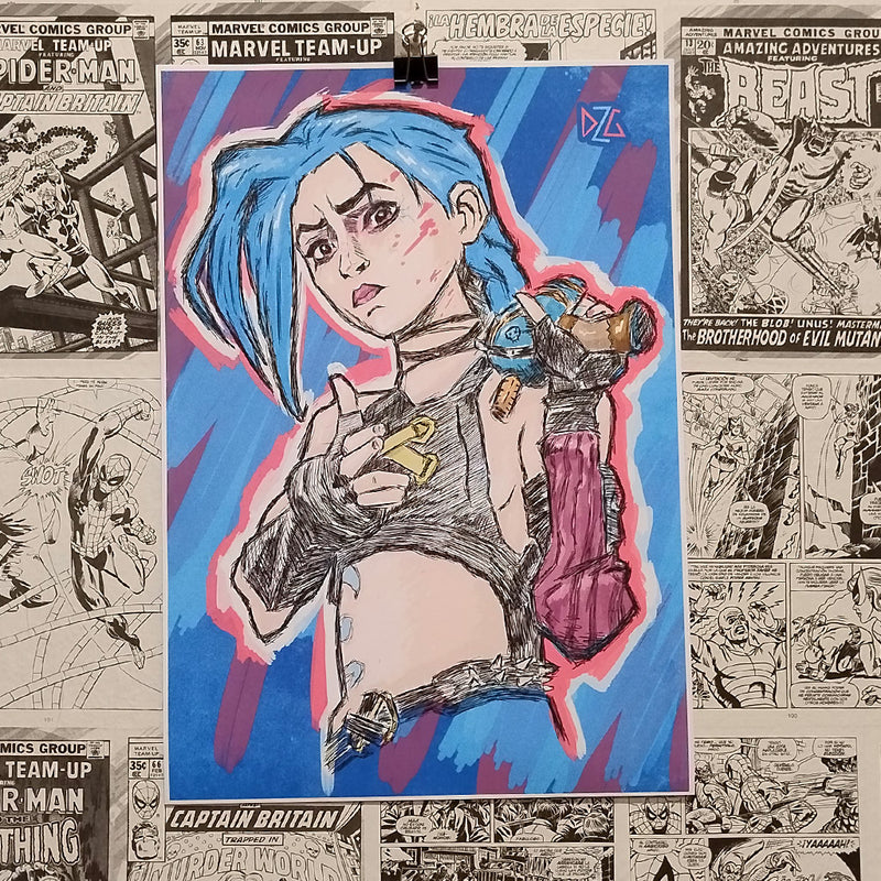 Jinx de la Serie Arcane | Póster Coleccionista | Kool Things - Póster Exclusivo Kool Things