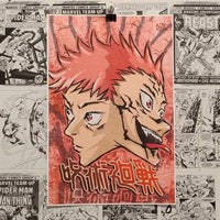 Itadori y Sukuna de Jujutsu Kaisen | Póster Coleccionista | Kool Things detalle 1