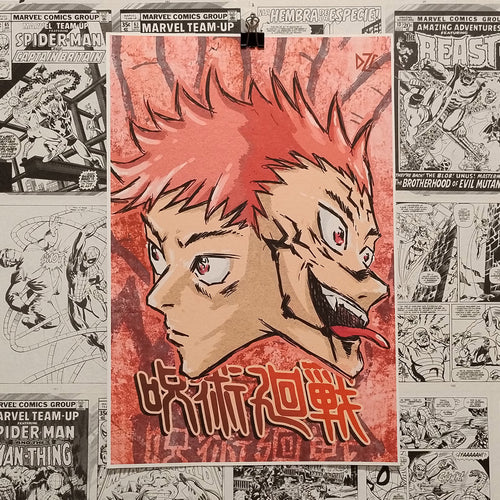 Póster Itadori y Sukuna de Jujutsu Kaisen - Frontal