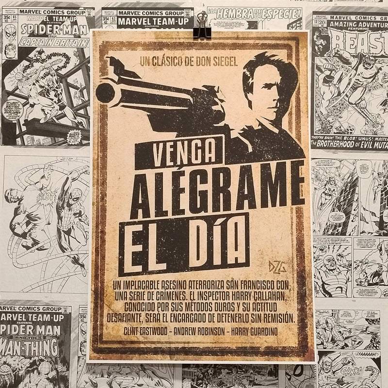 Harry El Sucio en la Película Impacto Súbito | Póster Coleccionista | Kool Things - Póster Exclusivo Kool Things