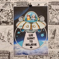 We want to believe Serie Rick Morty | Póster Coleccionista | Kool Things detalle 1