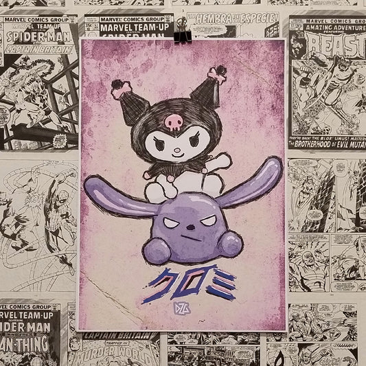 Póster Kuromi Personaje Sanrio - Frontal