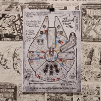 Halcón Milenario de las Películas Star Wars | Póster Coleccionista | Kool Things detalle 1
