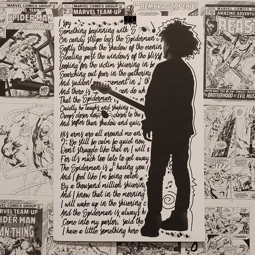 Póster Lullaby de The Cure - Frontal