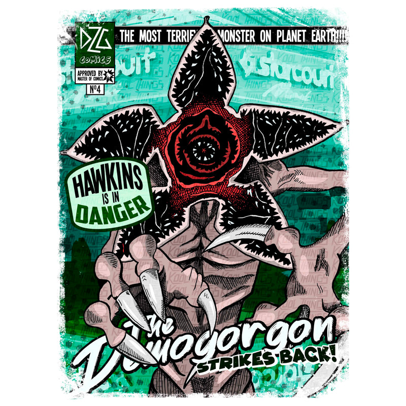 Camiseta Demogorgon | Serie Stranger Things | Hombre