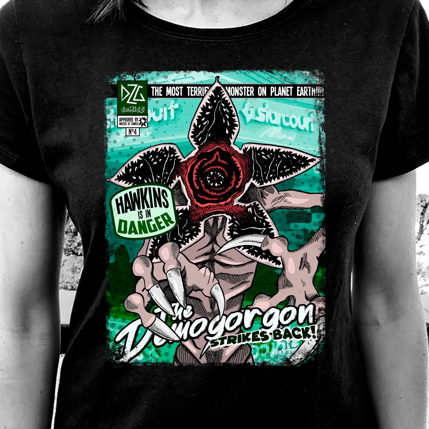 Camiseta Demogorgon | Serie Stranger Things | Infantil