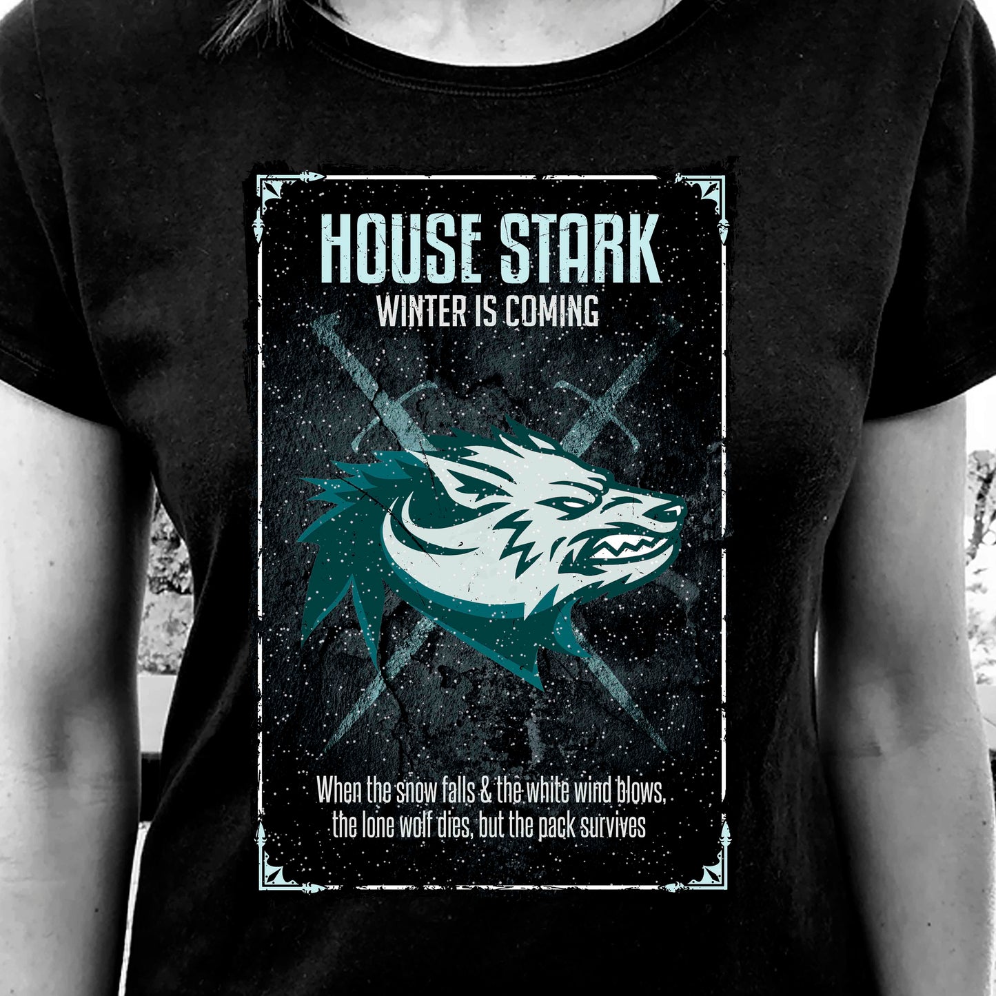 Camiseta Casa Stark | Serie Juego de Tronos | Mujer