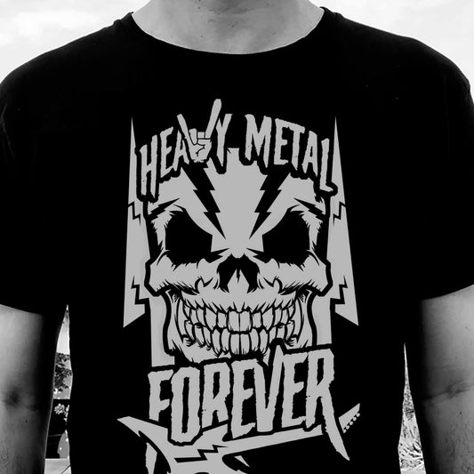 Camiseta Heavy Metal Forever | Música Rock | Hombre - Vista Frontal