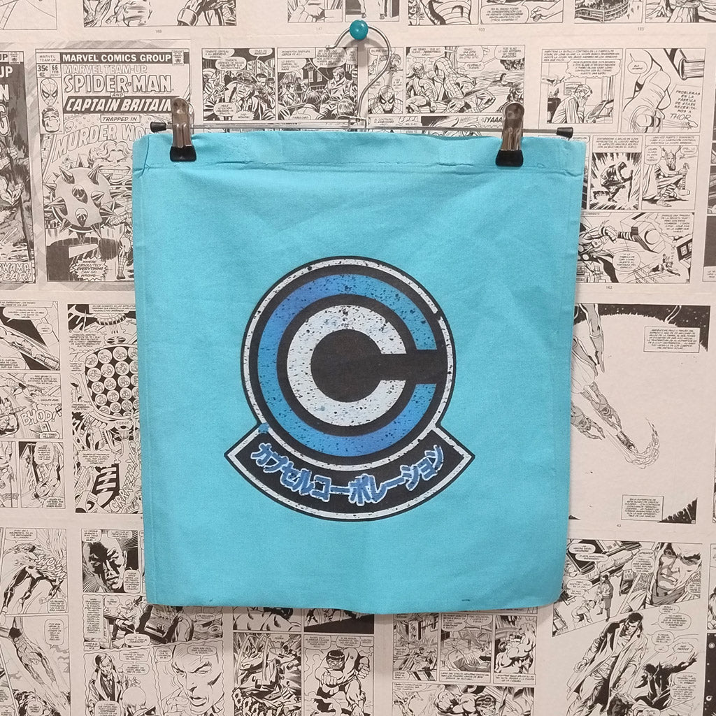 Tote Logo Capsule Corp | Anime Dragon Ball - Vista frontal