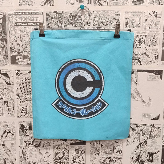 Tote Logo Capsule Corp | Anime Dragon Ball - Vista frontal