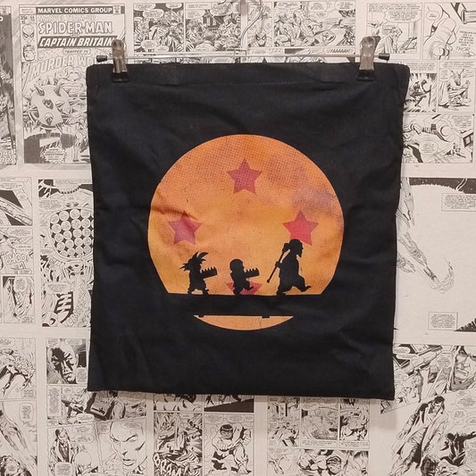 Tote Goku y Krillin Entrenando | Anime Dragon Ball - Vista frontal