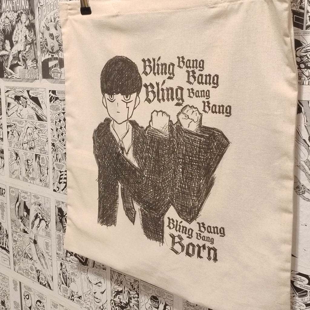 Tote Bling-Bang-Bang-Born | Anime Mashle - Vista lateral