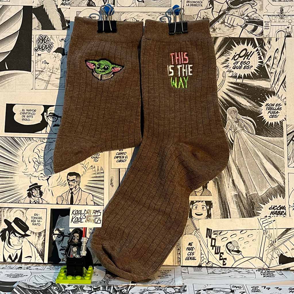 Calcetines de la Talla 36-42 de Baby Yoda de la Serie Mandaloran