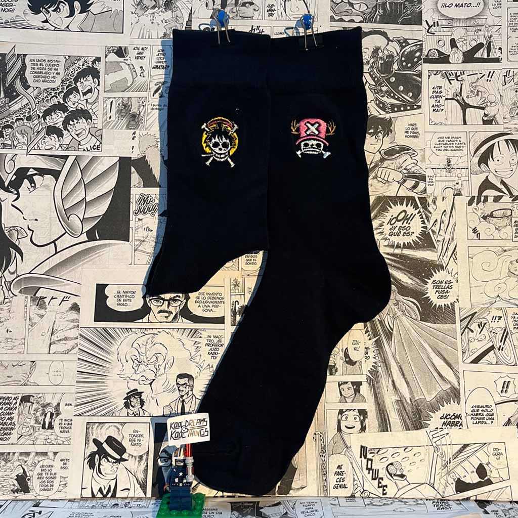 Calcetines de la Talla 39-45 de Luffy y Chopper del Anime One Piece