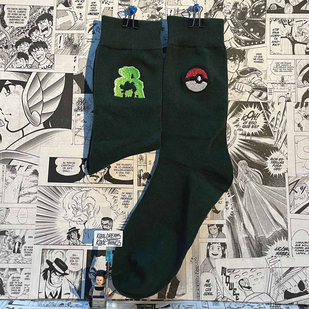 Calcetines de la Talla 39-45 de Bulbasur del Videojuego Pokémon